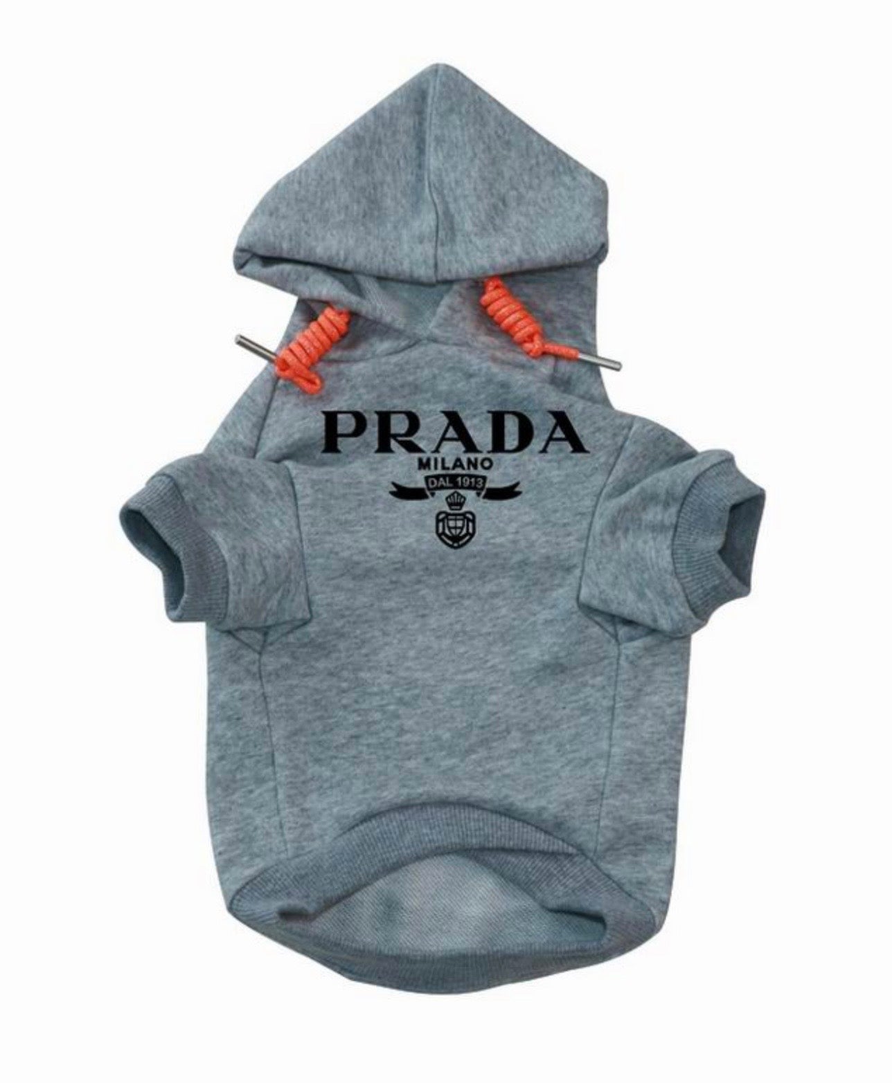 Pet Hoodie with Orange Drawstrings (P)